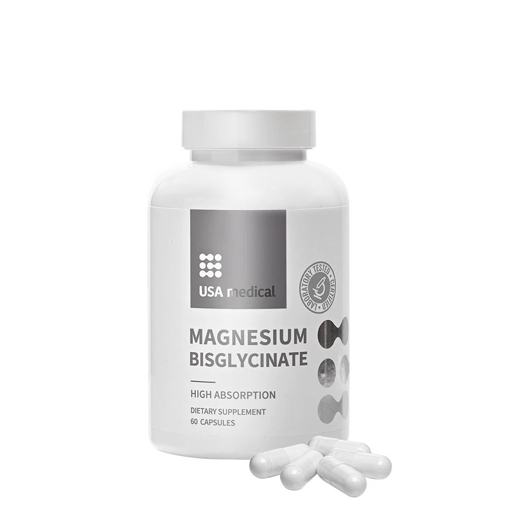 Magnésium Bisglycinate médical des États-Unis (60 capsules)