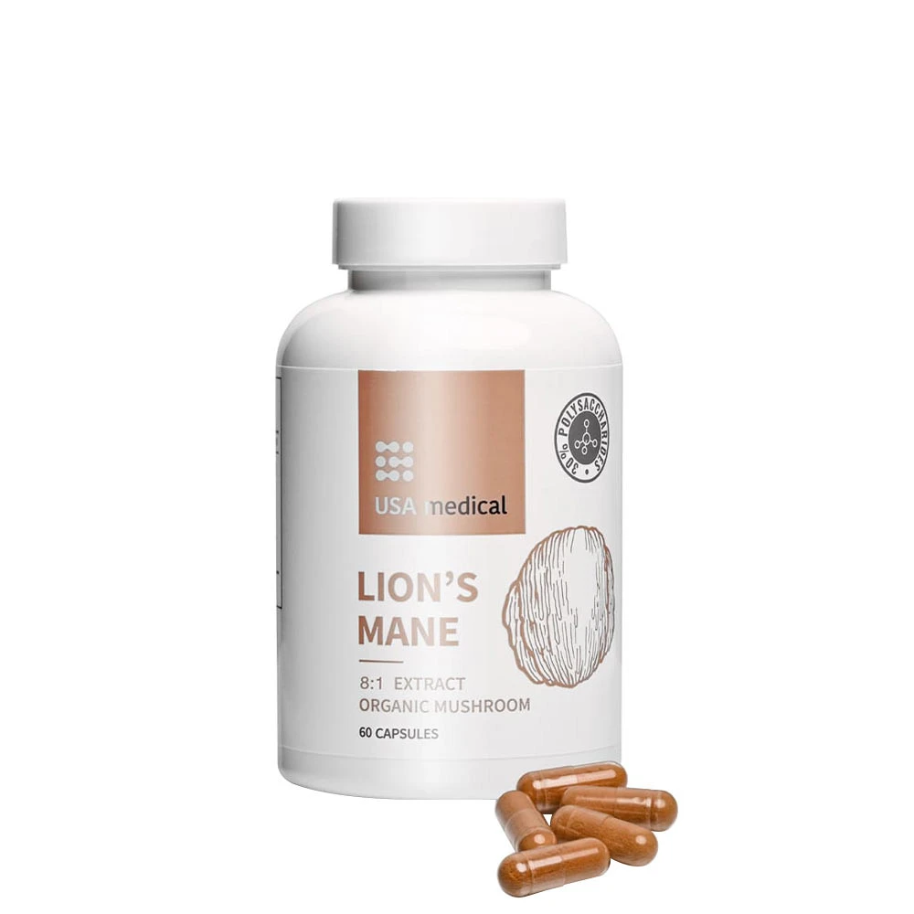 Lion's Mane médical des États-Unis (60 capsules)