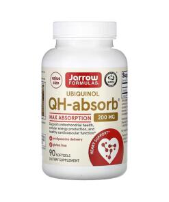 Jarrow Formulas - Ubiquinol QH-Absorb - 200 mg - 90 Zachte Capsules