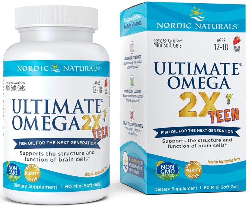 Nordic Naturals - Ultieme Omega 2X TIENER - 60 Mini-Capsules