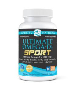Oméga-D3 Sport Ultime, 1480mg Citron - 60 capsules molles