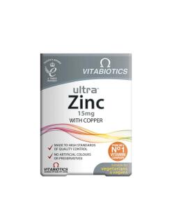 Vitabiotics Ultra Zinc 15 mg (60 comprimés)
