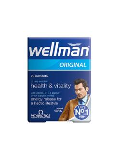 Vitabiotics Wellman Original - Multivitamines pour Hommes (30 comprimés)