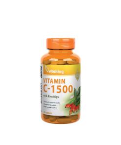 Vitamine C-1500 de Vitaking avec églantier (60 comprimés)