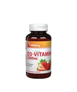 Vitamine D3 Vitaking 2000 UI (210 pastilles, saveur fraise)