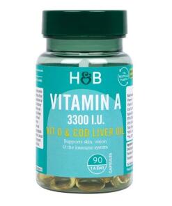 Vitamine A, 3300 UI - 90 capsules