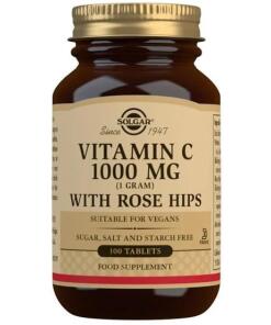 Solgar - Vitamine C, 1000 mg met Rozenbottel - 100 Tabletten