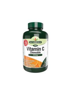 Natures Aid - Natures Aid Vitamine C 500 mg Kauwtabletten - Sinaasappelsmaak (100 tabletten)