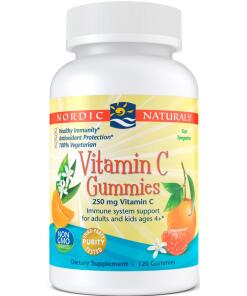 Nordic Naturals - Vitamine C Gummies, 250 mg Mandarijnsmaak - 120 stuks