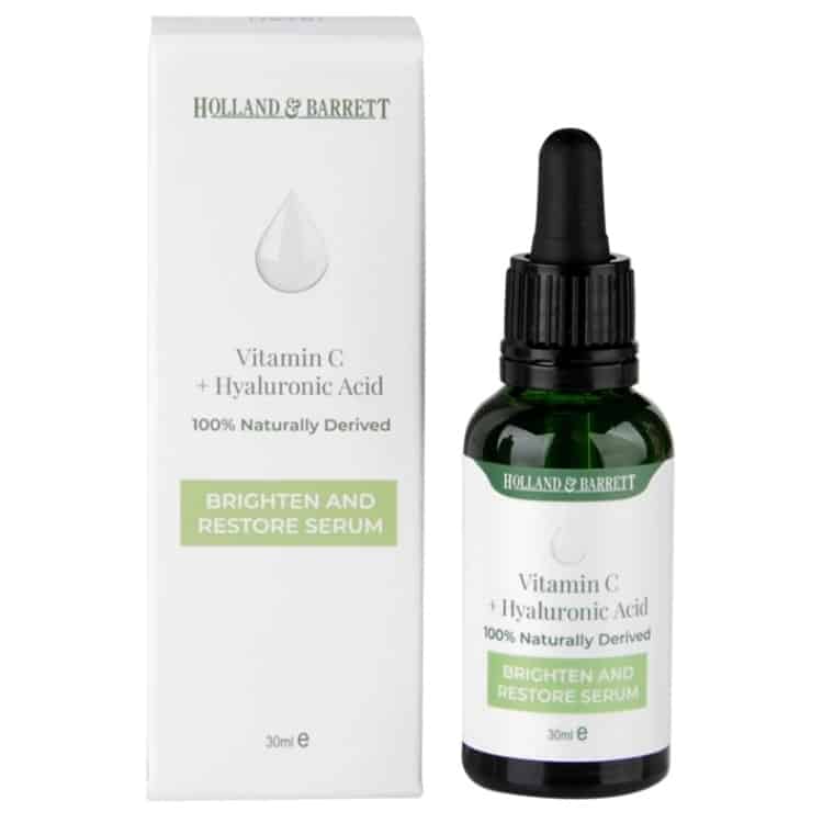 Sérum à la vitamine C + acide hyaluronique - 30 ml.