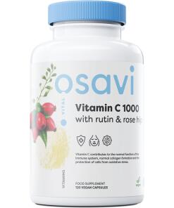 Osavi - Vitamine C1000 met Rutine & Rozenbottel - 120 veganistische capsules