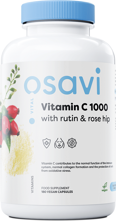 Osavi - Vitamine C1000 met Rutine & Rozenbottel - 180 veganistische capsules