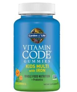 Garden of Life - Vitamin Code Kinder Multivitaminen met IJzer, Sinaasappelsmaak - 90 gummies