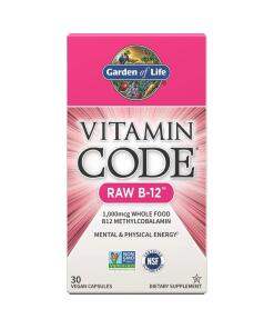 Vitamine Code B-12 brute - 30 capsules végétaliennes