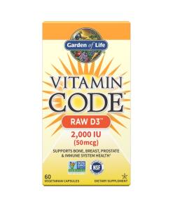 Vitamin Code Raw D3, 2000 IU - 60 vcaps