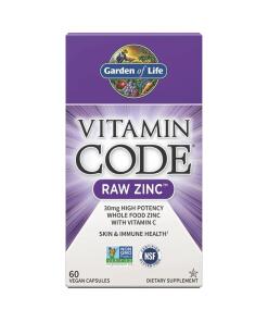 Vitamine Code Zinc Brut - 60 capsules végétaliennes
