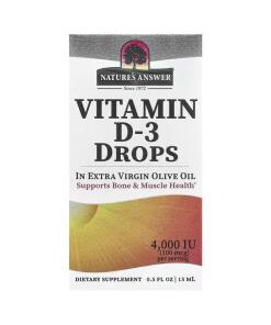 Gouttes de vitamine D-3, 4000 UI - 15 ml