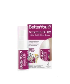 BetterYou - Vitamine D+K2 Dagelijkse Mondspray voor Kinderen, Bubblegum & Blauwe Bes - 15 ml