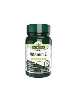 Natures Aid Vitamine E 200 UI (60 capsules molles)