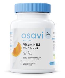 Vitamine K2 MK-7, 100mcg - 60 capsules molles