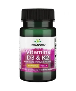 Vitamines D3 & K2 - 60 vcaps