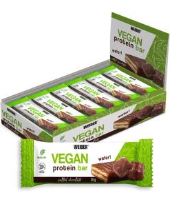Weider - Veganistische Eiwitreep, Gezouten Chocolade - 12 x 35g