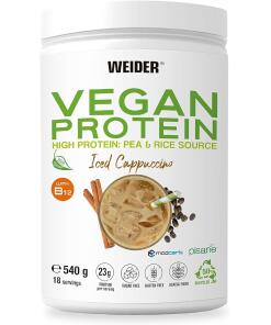 Weider - Protéine Végétalienne, Cappuccino Glacé - 540g
