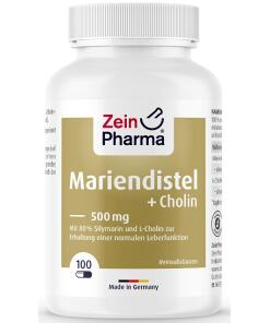 Zein Pharma - Chardon-Marie + Choline, Complexe pour le foie - 100 gélules