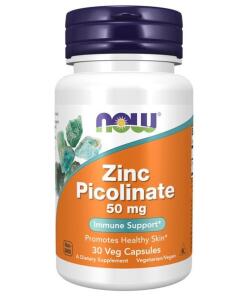 NOW Foods - Picolinate de Zinc, 50mg - 30 gélules végétales